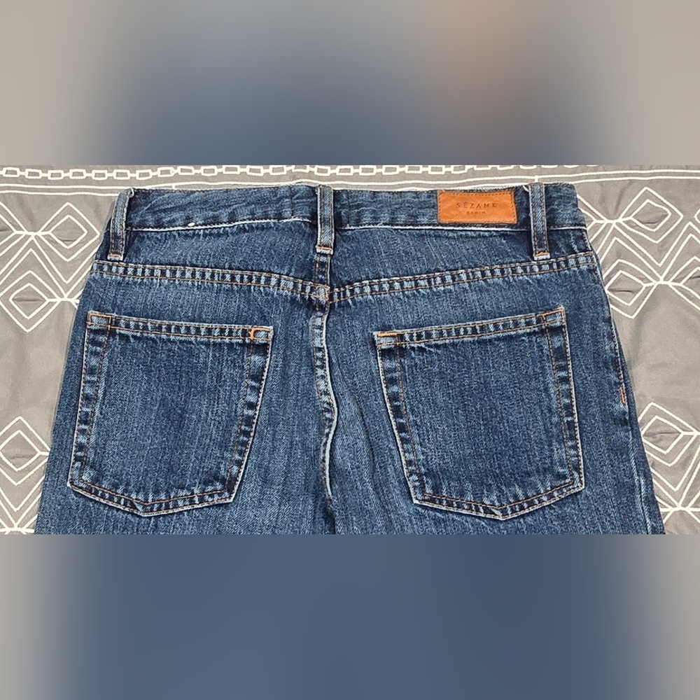 Sezane Cropped Straight Leg Jeans Size 25 - Picture 4 of 9